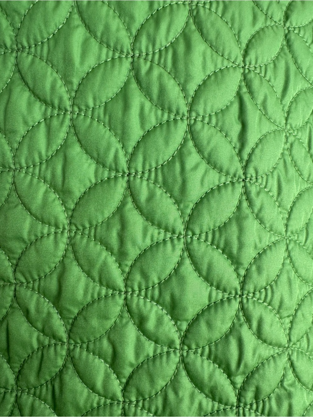 Eddie Bauer Quilted Green Vest - Stand Collar Zip - Picture 5 of 13
